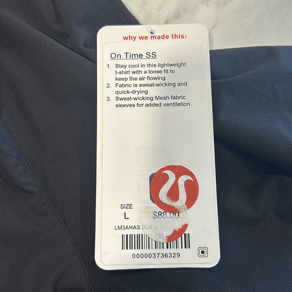 NWT - men’s lululemon black shirt - Picture 2 of 4